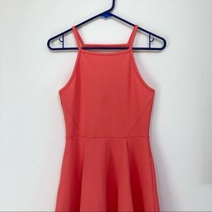 H&M Coral Skater Dress